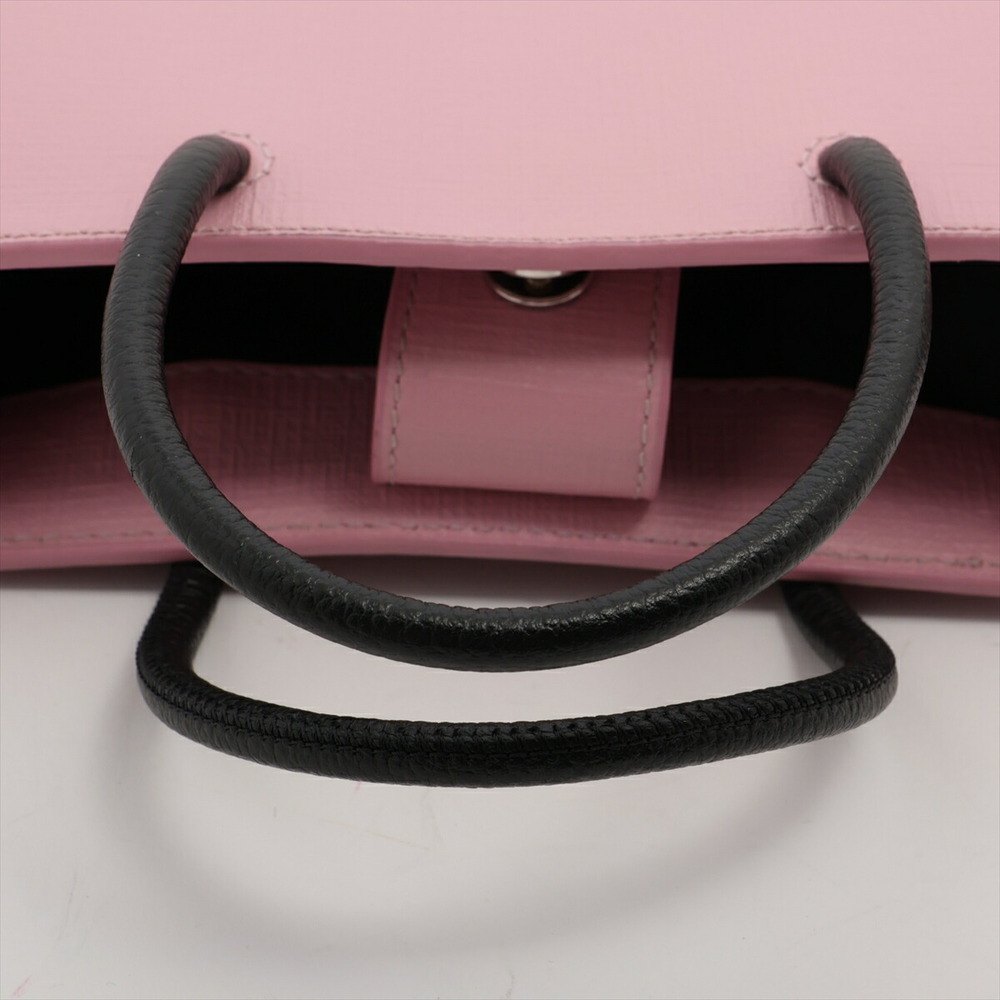 Balenciaga XXS Shopping Tote Leather Handbag Pink Black - Picture 5 of 8